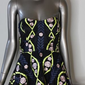 Latiste by amy Women Dress blue/neon yellow/